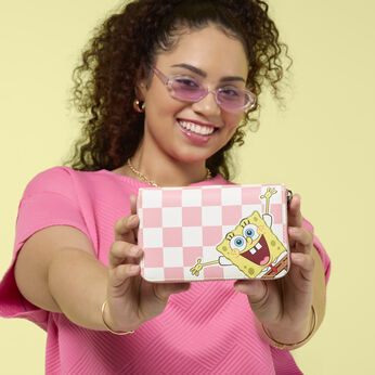 SpongeBob SquarePants & Patrick Star Checkered Zip Around Wallet, , hi-res view 2